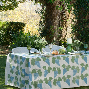 Tablecloth Grapes Green + Blue - Aquadoor