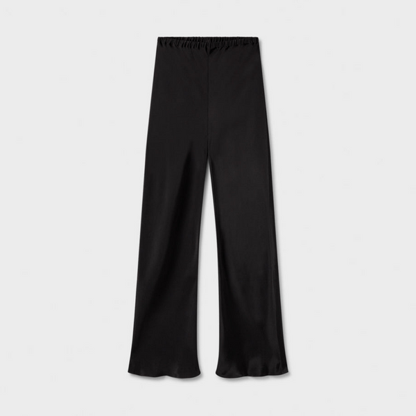 Silk Laundry Black Bias Cut Pants