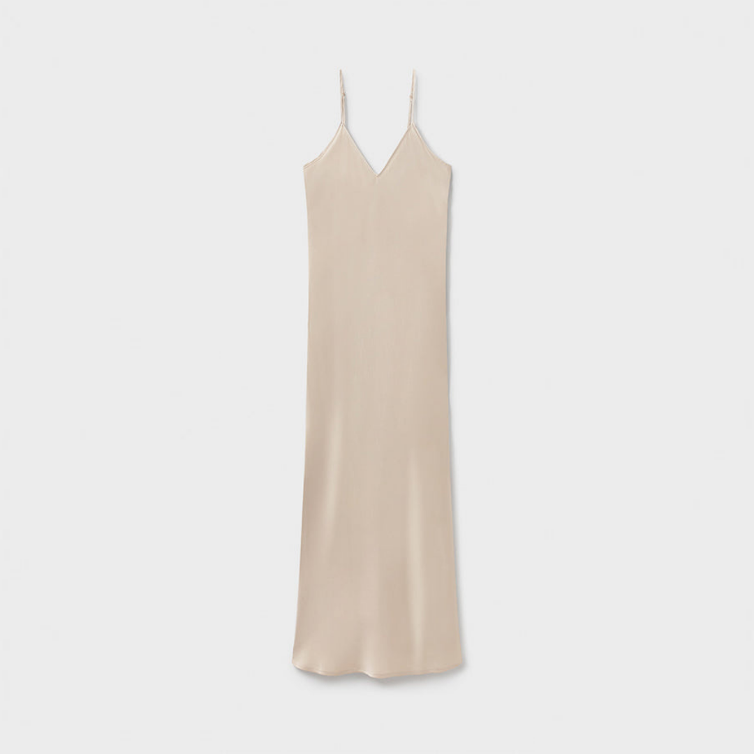 Silk Laundry Hazelnut Slip Dress