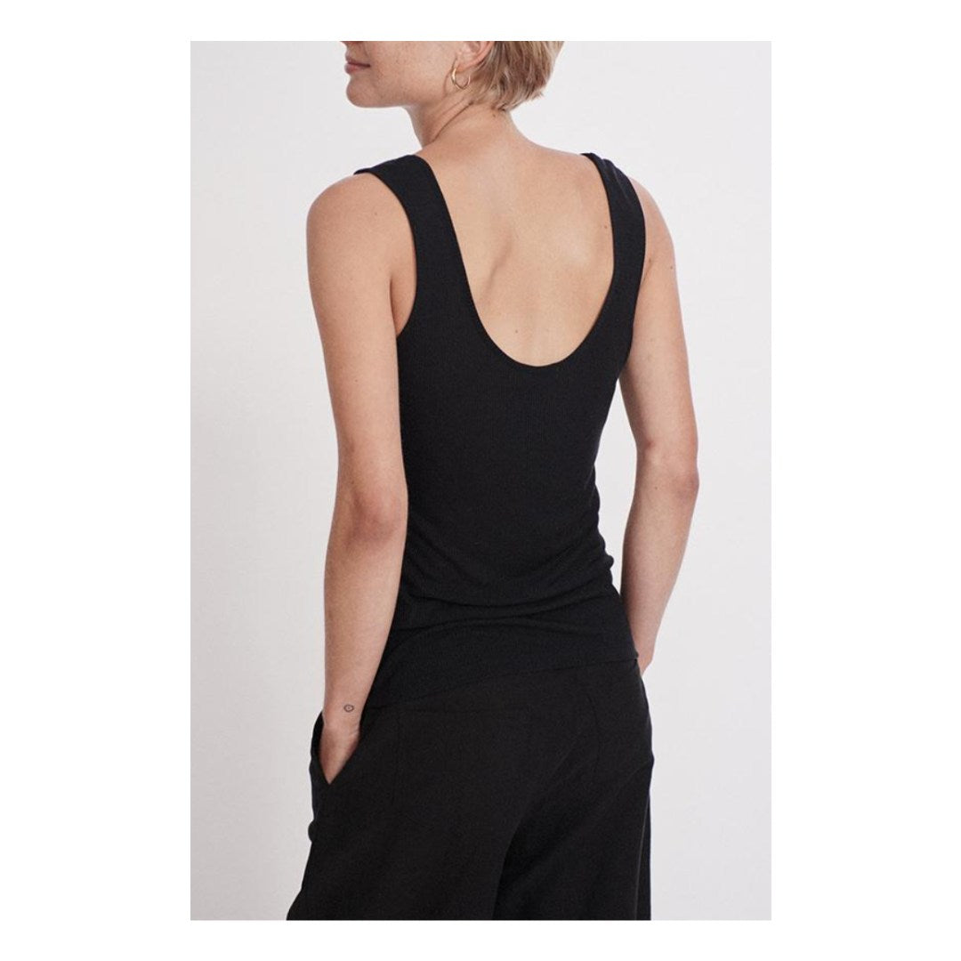 Silk Laundry Ribbed Tank