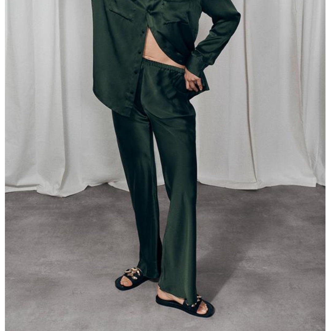 Silk Laundry Cedar Bias Cut Pants