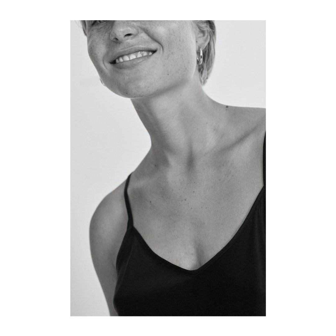 Bias Cut Cami Black