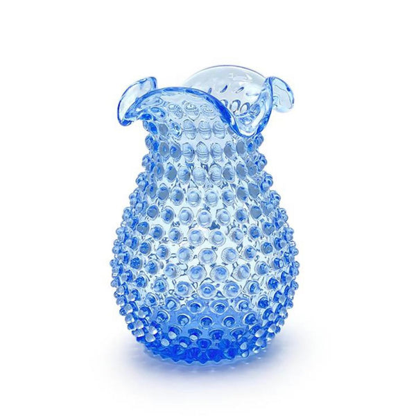 Hobnail Light Blue Wave Vase