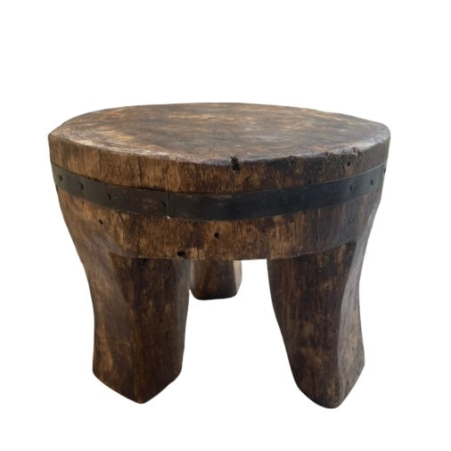 Teakwood Vintage Tribal Stool