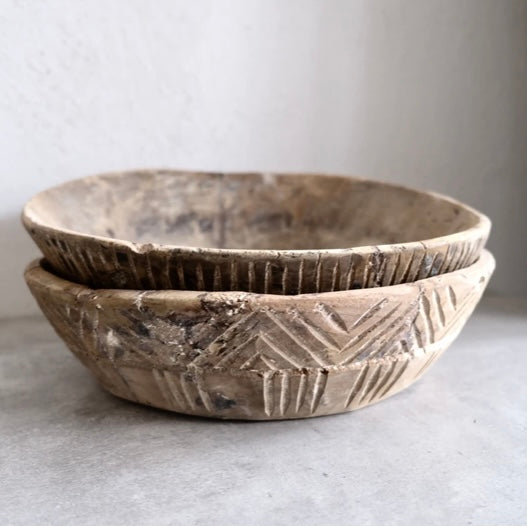 Bowl Carved Wood