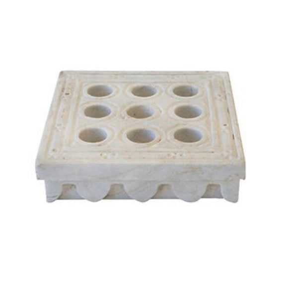 Marble Candle Holder Square
