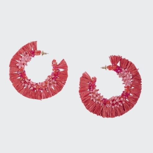 Raffia Hoops