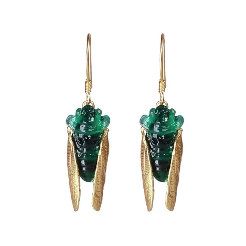Cicada Myth Earrings 18K Gold Plated