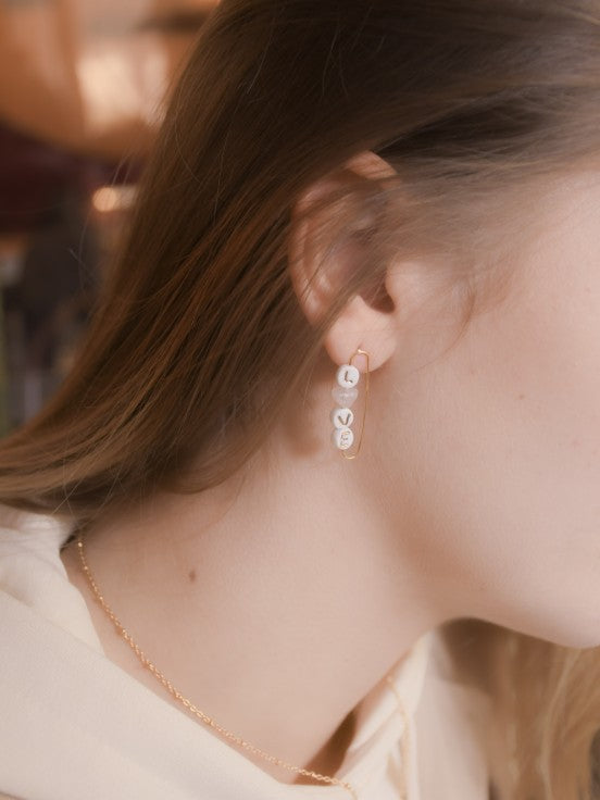 LOVE Earrings Des Mots D'Amour